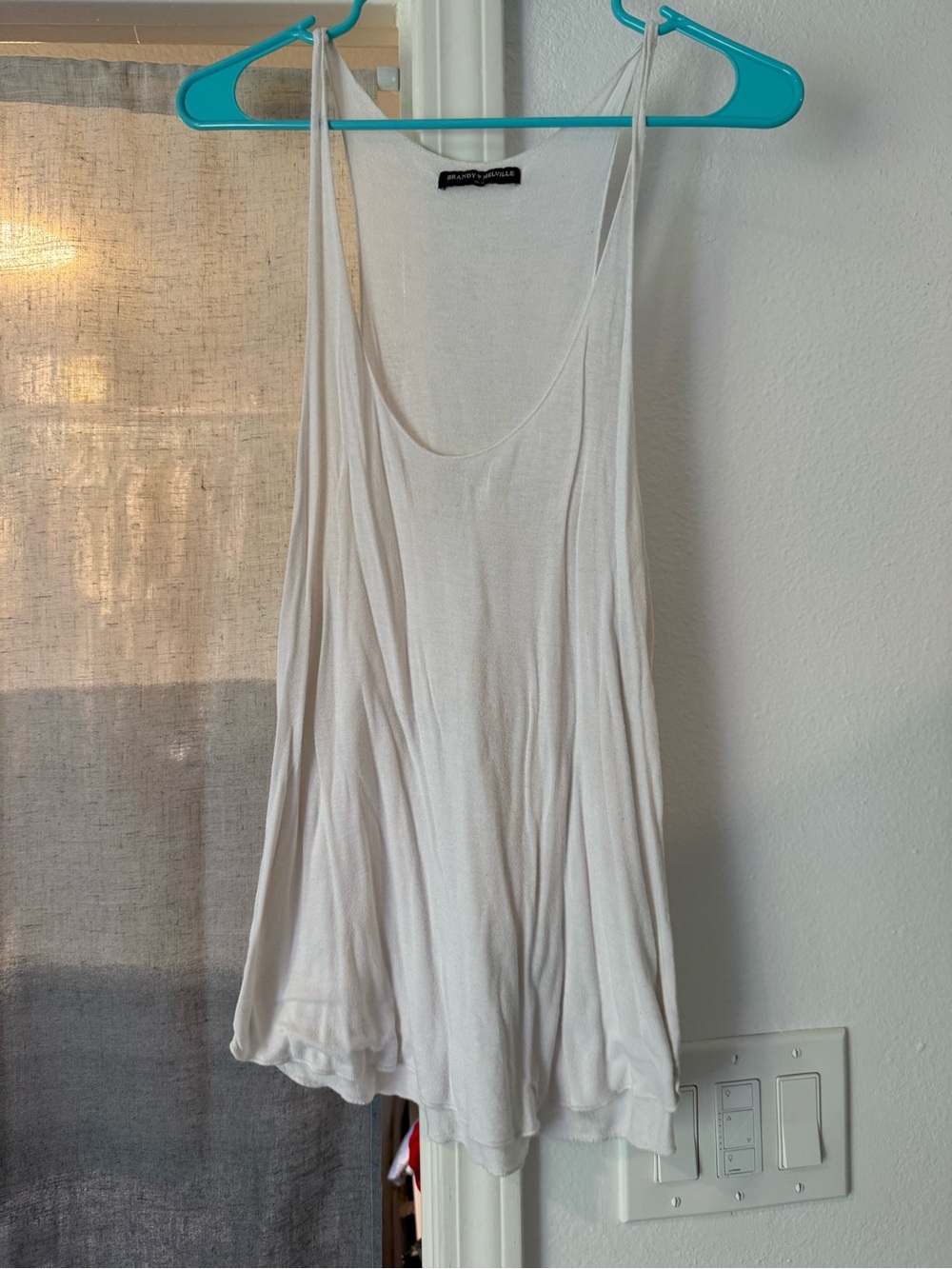 Brandy Melville White Swing Tank Top